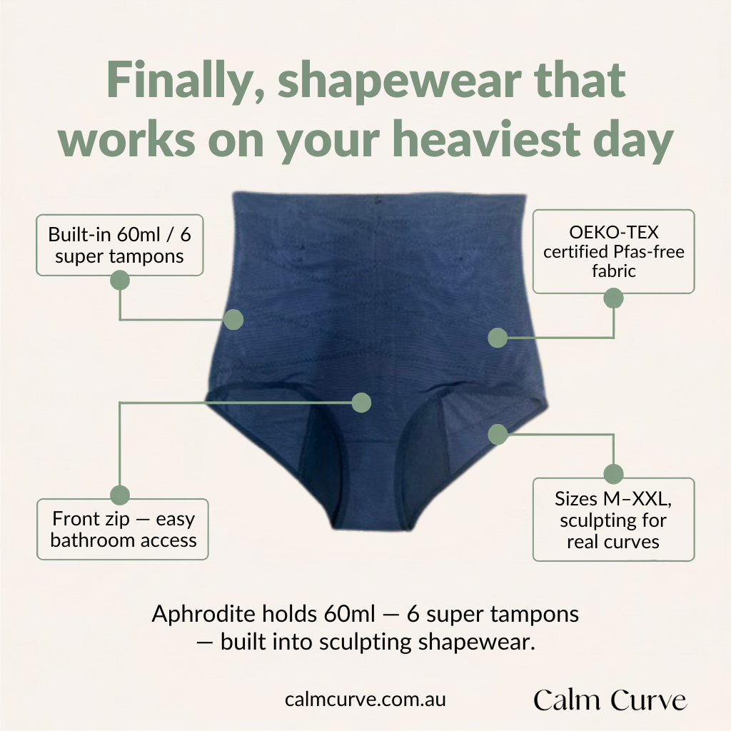 Aphrodite - Heavy Flow Period & Leak Proof Shapewear with Front Zipper