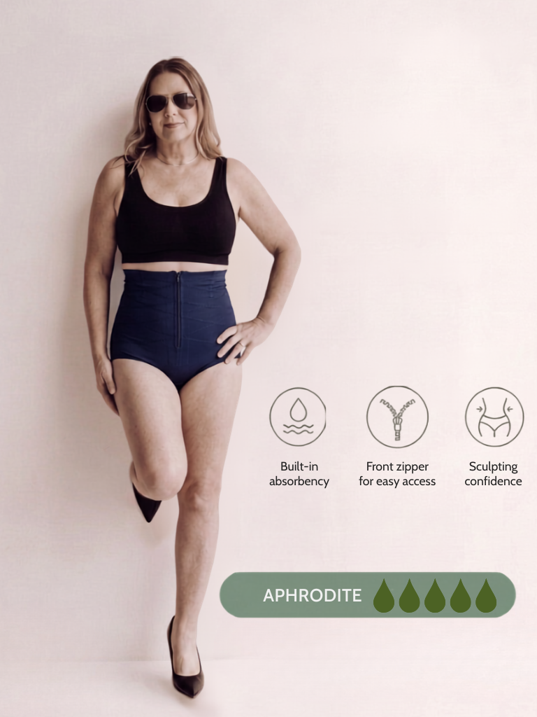 Aphrodite - Heavy Flow Period & Leak Proof Shapewear with Front Zipper