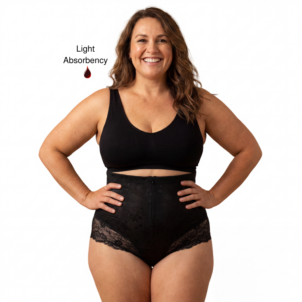 Freya - Light Flow Period & Leak Proof Shapewear with Front Zipper