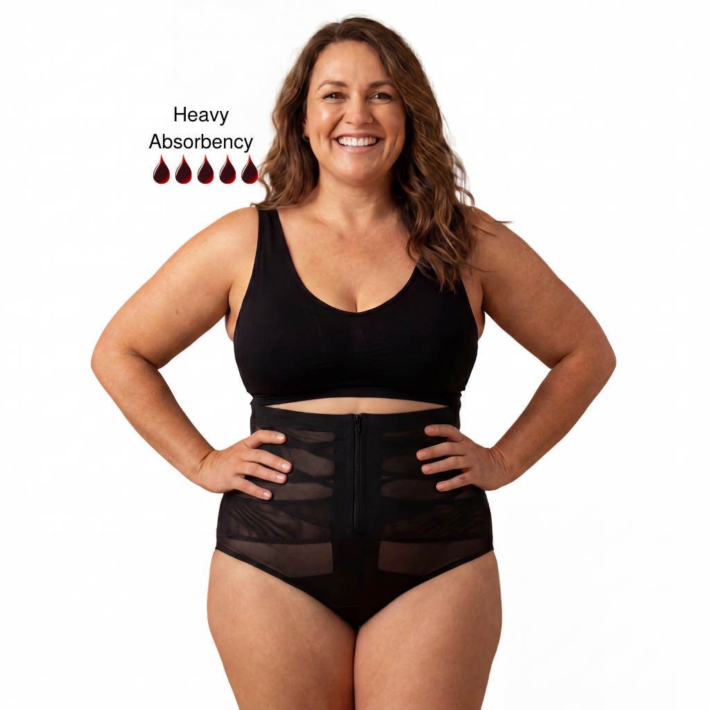 Aphrodite - Heavy Flow Period & Leak Proof Shapewear with Front Zipper