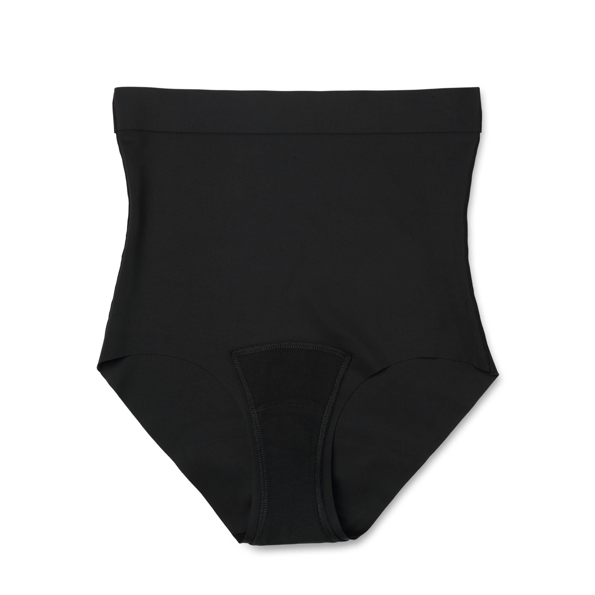Inside view of period absorbency shapewear to show the absorbency pad