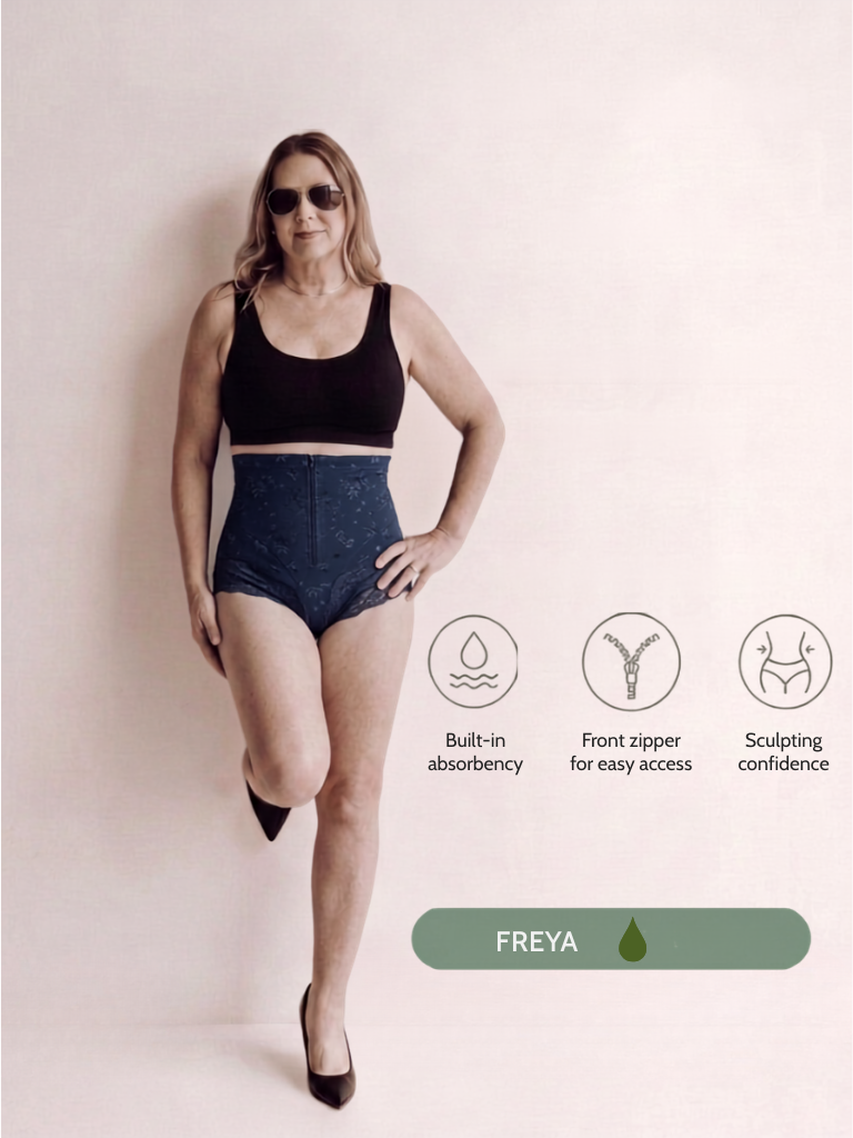 Freya - Light Flow Period & Leak Proof Shapewear with Front Zipper